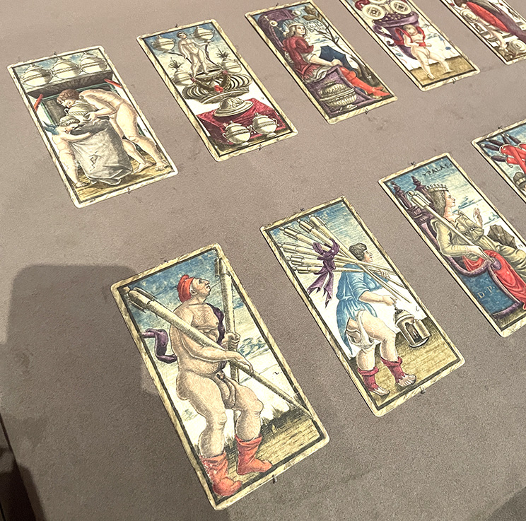 Cards from the Sola Busca tarot.